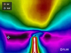 Warmtescan beeld koudebrug Isolatie Advies